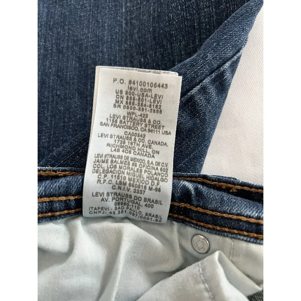 Levi's 505 Straight Leg Jeans Women's Size 12 S/C Medium Wash Denim